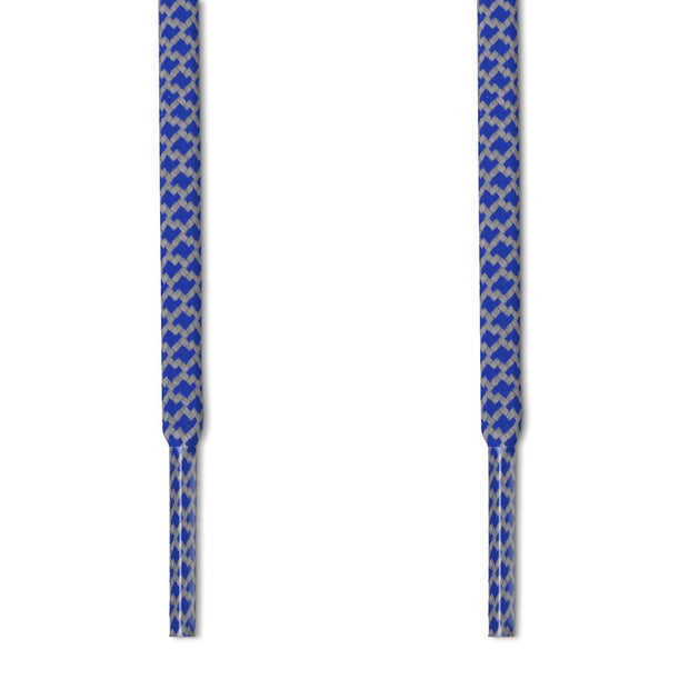 REFLECTIVE 2-TONE ROPE LACES in BLUE - LACES.SUPPLY FOR YEEZY BOOST, ADIDAS, NIKE, JORDAN