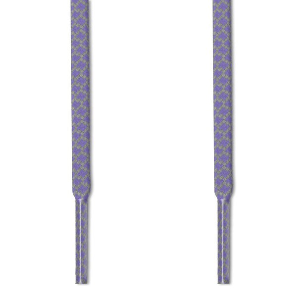 REFLECTIVE 2-TONE ROPE LACES in LAVENDER - LACES.SUPPLY FOR YEEZY BOOST, ADIDAS, NIKE, JORDAN