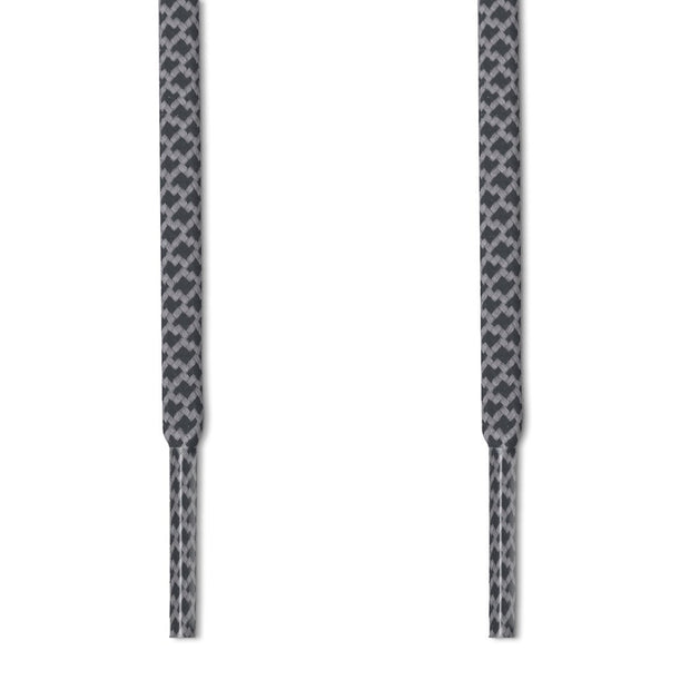 REFLECTIVE 2-TONE ROPE LACES in SLATE - LACES.SUPPLY FOR YEEZY BOOST, ADIDAS, NIKE, JORDAN